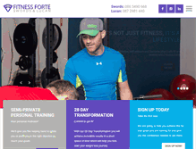 Tablet Screenshot of fitnessfortept.com